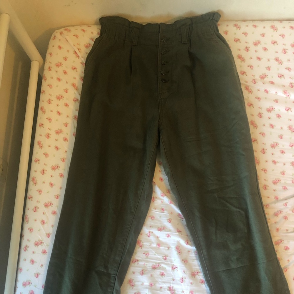 Time and Tru High Waisted Green Pants